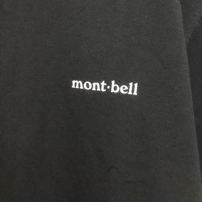 モンベル mont-bell Tシャツ 半袖 2104591 ペアスキンコットン T 切リ絵 森の集い L ロゴ、文字 X プリント 黒 / ブラック /  メンズ USED 古着 中古 10135045