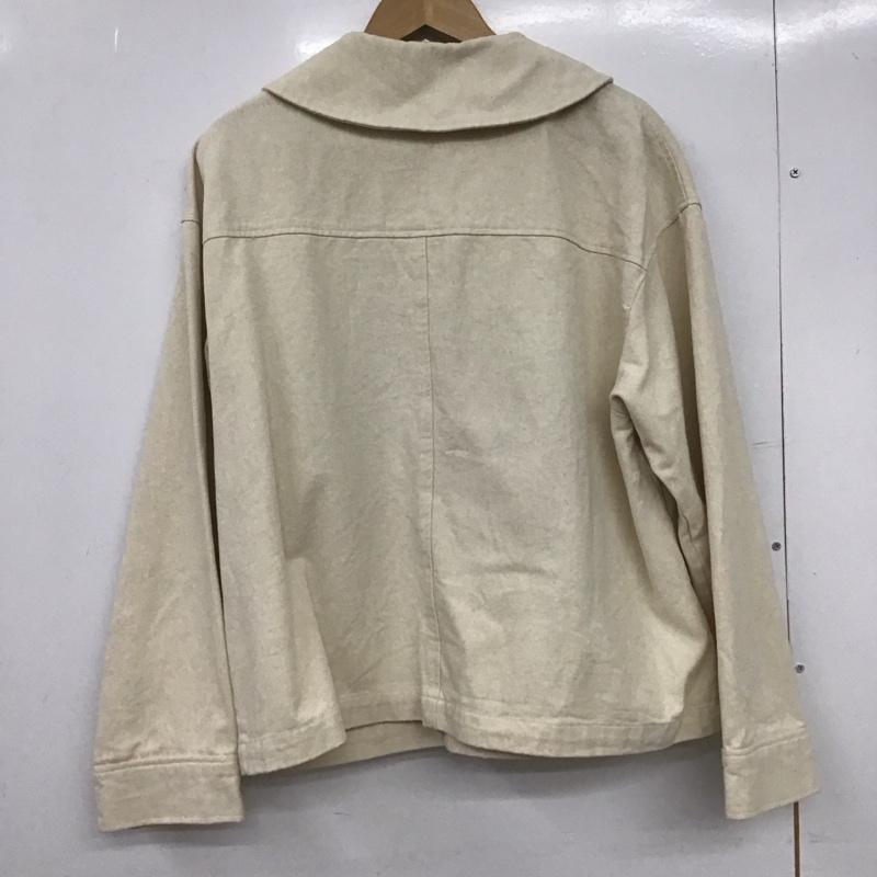 エヘカソポ ehka sopo ジャケット、上着 ジャケット、ブレザー tyt-1303792 ボタンジャケット FREE 無地 アイボリー / アイボリー /  レディース USED 古着 中古 10149397
