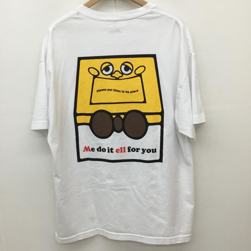 ビームス BEAMS Tシャツ 半袖 BEAMS SHINKNOWNSUKE メルちゃん 半袖 Tシャツ XL キャラクター X ワンポイント 白 / ホワイト /  メンズ USED 古着 中古 10135900