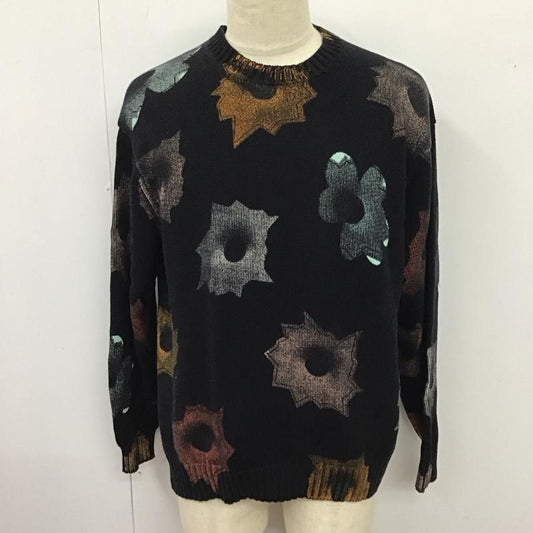 シュプリーム Supreme ニット、セーター 長袖 22SS NateLowmanSweater 長袖ニットカットソー プリントニット L プリント 黒 / ブラック /  メンズ USED 古着 中古 10115396