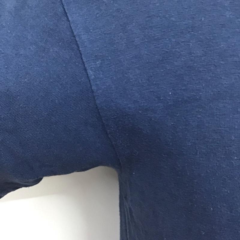 スタンダード カリフォルニア STANDARD CALIFORNIA Tシャツ 半袖 クルーネック M ロゴ、文字 紺 / ネイビー /  メンズ USED 古着 中古 10118123