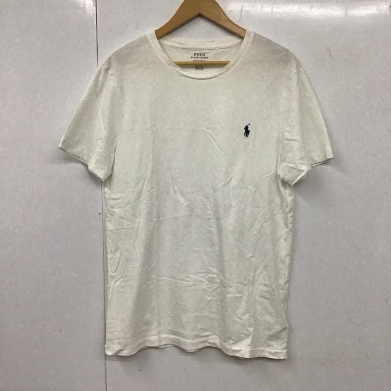 ポロラルフローレン POLO RALPH LAUREN Tシャツ 半袖 半袖カットソー プリントTシャツ クルーネックカットソー M ロゴ、文字 白 / ホワイト /  メンズ USED 古着 中古 10131507