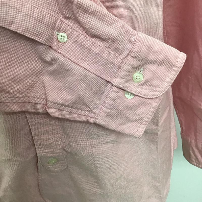 ブルックスブラザーズ BROOKS BROTHERS シャツ、ブラウス 長袖 ボタンダウン M 無地 桃 / ピンク /  メンズ USED 古着 中古 10111188