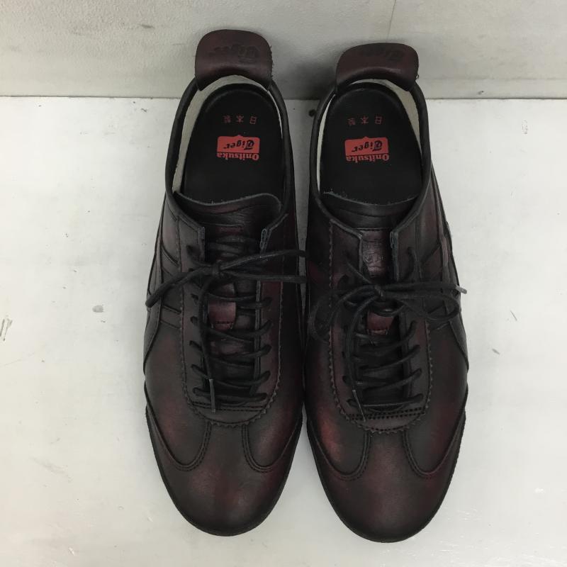 オニツカタイガー ONITSUKA TIGER スニーカー スニーカー 1181A604 MEXICO 66 DELUXE 26.0cm ロゴ、文字 黒 / ブラック / X 赤 / レッド /  メンズ USED 古着 中古 10138994