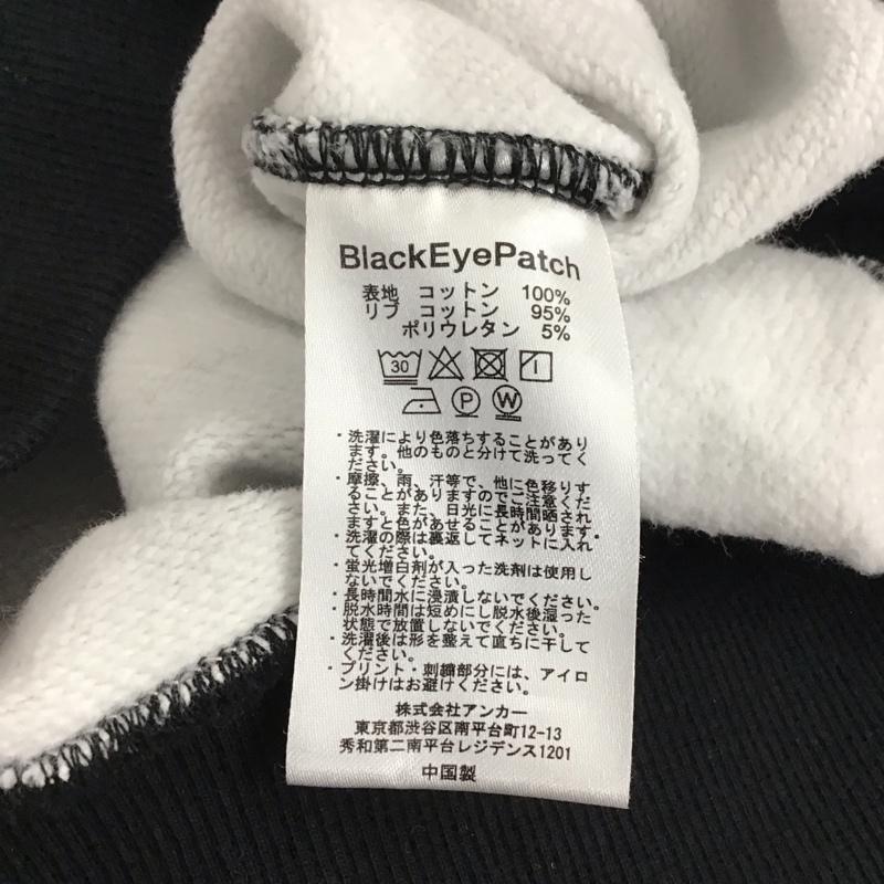 ブラックアイパッチ Black eye patch トレーナー 長袖 長袖トレーナー スウェット クルーネック プルオーバー M ロゴ、文字 白 / ホワイト / X 黒 / ブラック / X 赤 / レッド /  メンズ USED 古着 中古 10145708