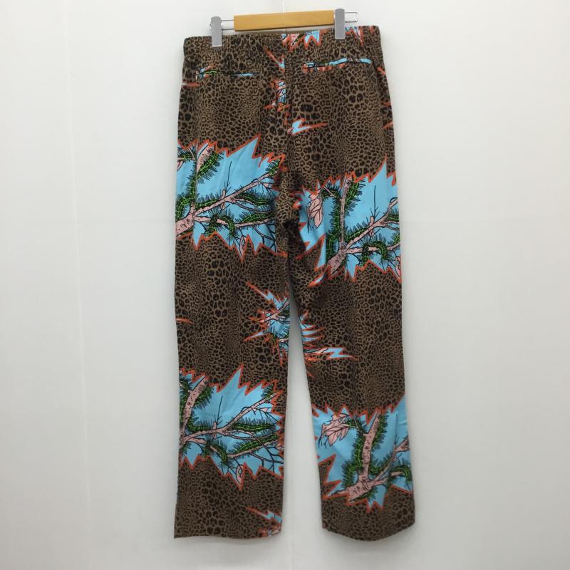 ブレインデット BRAIN DEAD パンツ ワークパンツ、ペインターパンツ M 総柄 茶 / ブラウン / X 橙 / オレンジ / X 青 / ブルー /  メンズ USED 古着 中古 10119969