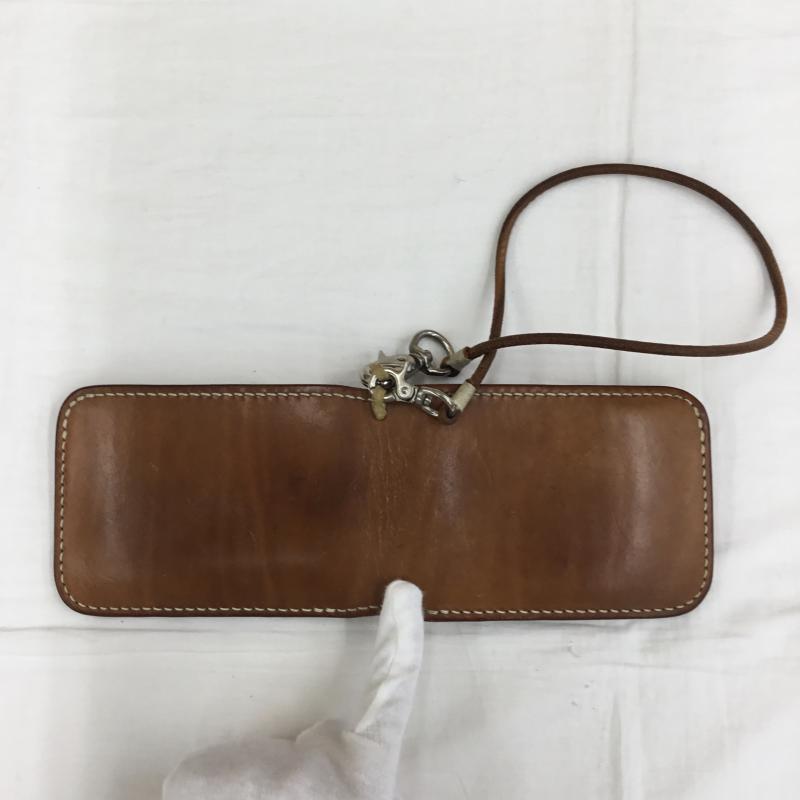 ユーズドクロージング used clothes 財布 二つ折り 黒羽 無地 茶 / ブラウン /  メンズ USED 古着 中古 10136218