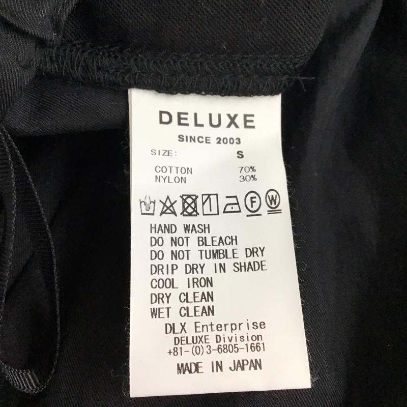 デラックス DELUXE パンツ ワークパンツ、ペインターパンツ カジュアルパンツ サイドライン スリムパンツ トラックパンツ S 無地 黒 / ブラック /  メンズ USED 古着 中古 10117839