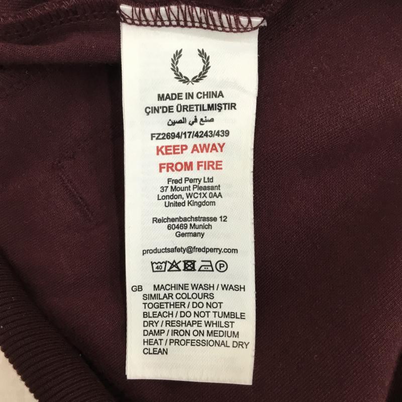 フレッドペリー FRED PERRY ジャケット、上着 ジャケット、ブレザー 別注 BEAMS トラックジャケット L ロゴ、文字 えんじ / ワインレッド /  メンズ USED 古着 中古 10144847