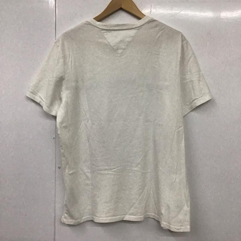 トミーヒルフィガー TOMMY HILFIGER Tシャツ 半袖 半袖カットソー プリントTシャツ クルーネックカットソー M ロゴ、文字 白 / ホワイト /  メンズ USED 古着 中古 10130890