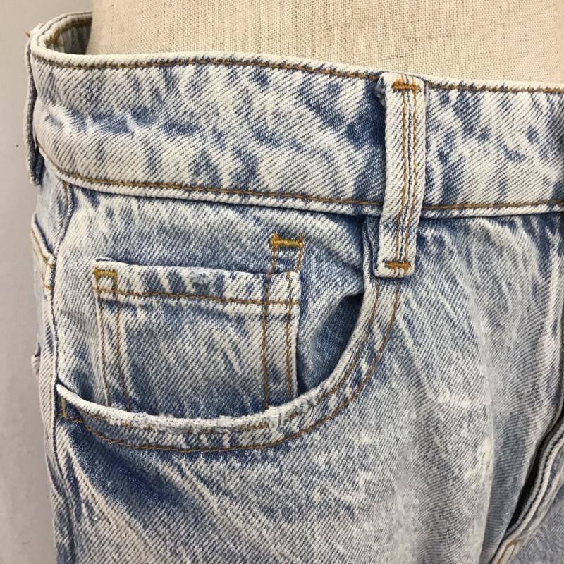 ザラ ZARA パンツ デニム、ジーンズ ハイウエスト ハイライズ 無地 青 / ブルー /  レディース USED 古着 中古 10116497
