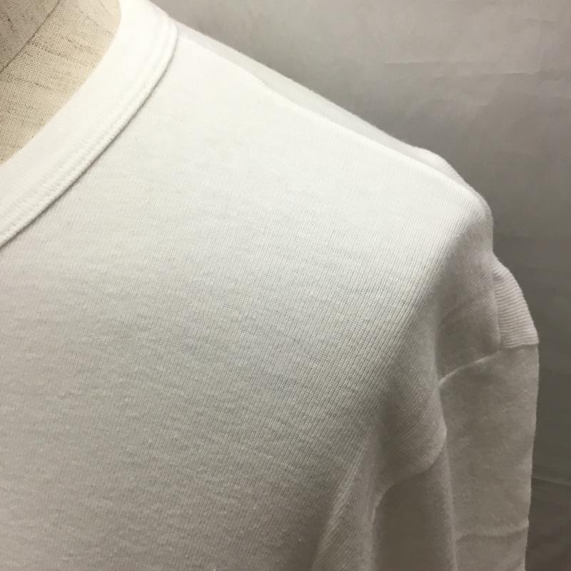 キリュウキリュウ kiryuyrik カットソー 長袖 長袖カットソー クルーネックカットソー ロングスリーブカットソー プリントTシャツ S ロゴ、文字 白 / ホワイト /  メンズ USED 古着 中古 10120705