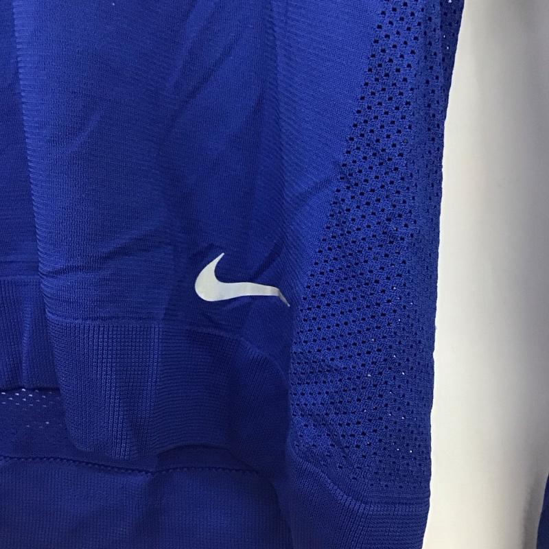 ナイキ NIKE Tシャツ 長袖 AT0783-438 DRI-FIT スポーツウェア メッシュ タグ付き S ワンポイント 青 / ブルー /  レディース USED 古着 中古 10135598