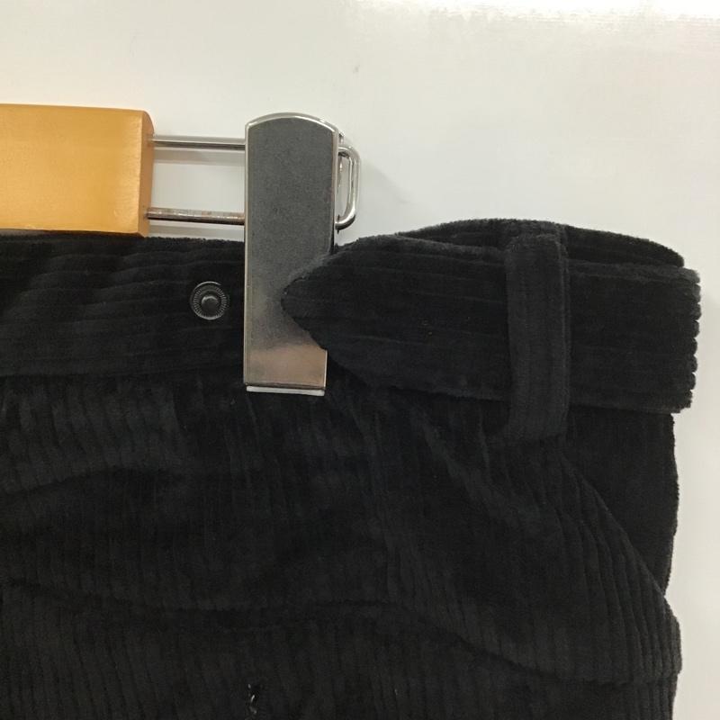 エンポリオアルマーニ EMPORIO ARMANI パンツ スラックス ワイドパンツ コーデュロイパンツ カジュアルパンツ スラックス 48 無地 黒 / ブラック /  メンズ USED 古着 中古 10105572