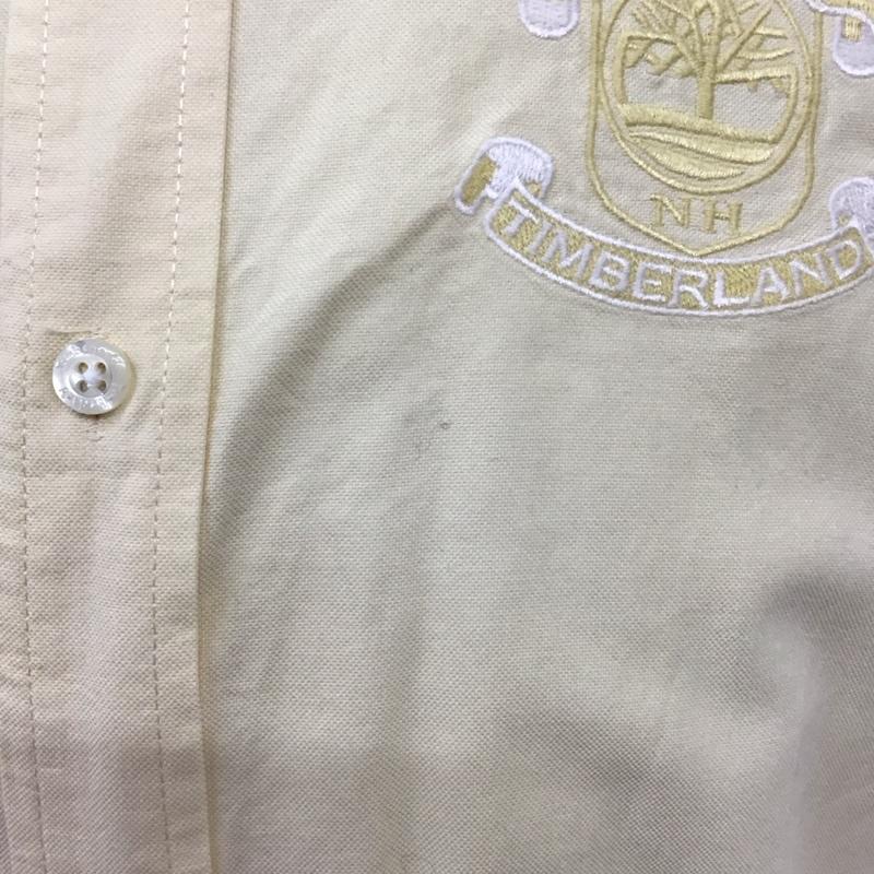 ティンバーランド Timberland シャツ、ブラウス 長袖 長袖シャツ カラーシャツ カジュアルシャツ 長袖カットソー M ロゴ、文字 黄 / イエロー /  メンズ USED 古着 中古 10113006