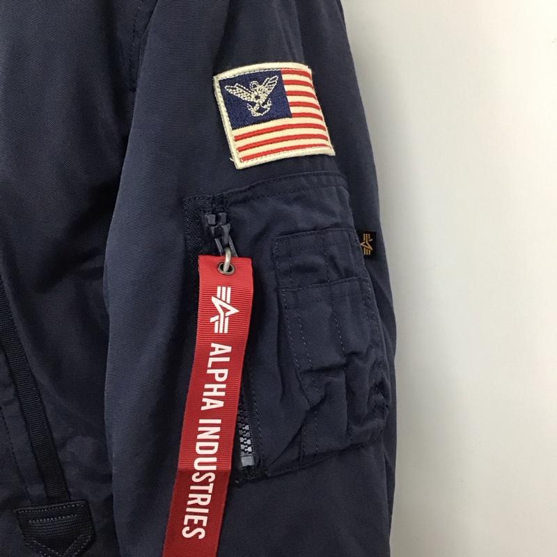 アルファインダストリー Alpha Industries コート コート一般 XXL 無地 紺 / ネイビー /  メンズ USED 古着 中古 10120533