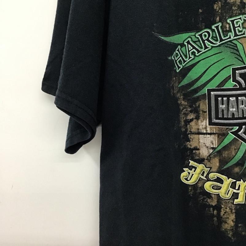 ハーレーダビッドソン Harley-Davidson Tシャツ 半袖 L プリント ダークグレー / ダークグレー /  メンズ USED 古着 中古 10150875