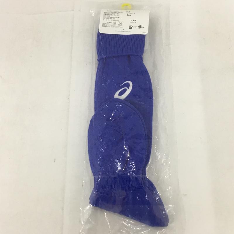 アシックス ASICS ファッション小物 ファッション小物 XSS098 ストッキング ジュニア サッカー 22cm ロゴ、文字 青 / ブルー /  ボーイズ USED 古着 中古 10132171