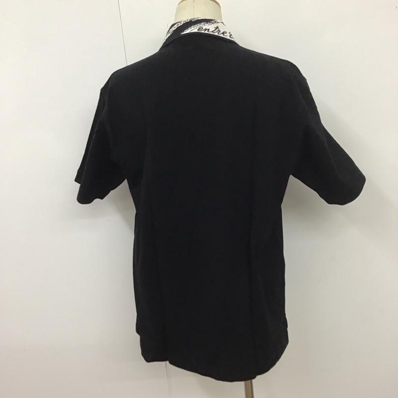 ケンゾー KENZO ポロシャツ 半袖 535-P-3092 KENZO GOLF 刺繍 4 ロゴ、文字 黒 / ブラック /  メンズ USED 古着 中古 10111838