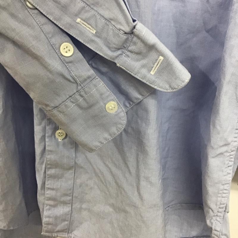 パパス PAPAS シャツ、ブラウス 長袖 長袖シャツ 無地シャツ カラーシャツ M 無地 水色 / ライトブルー /  メンズ USED 古着 中古 10141026