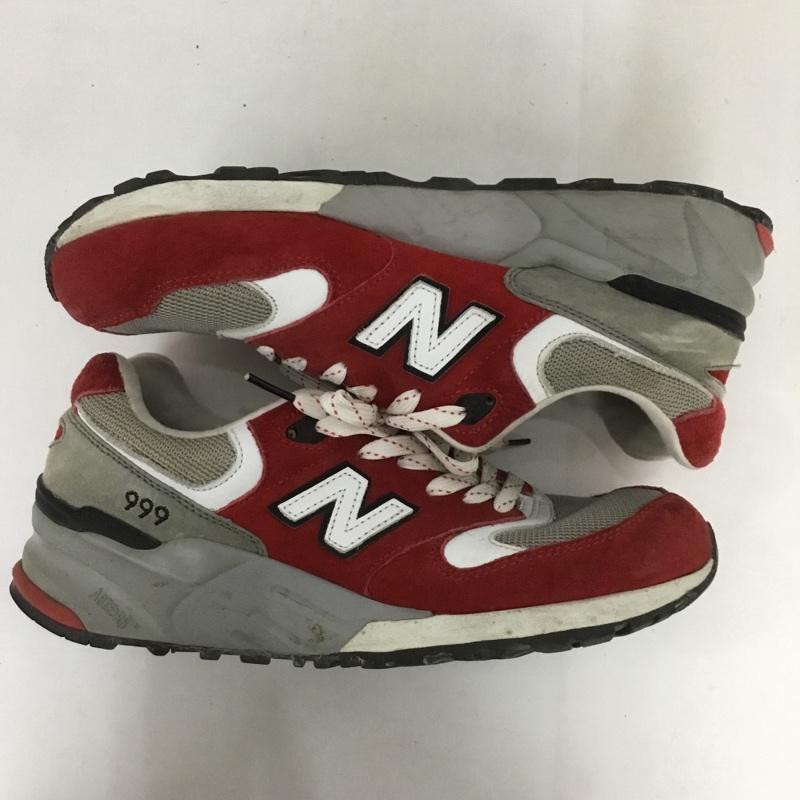 ニューバランス New Balance スニーカー スニーカー ML999SBG 27cm 27.0cm ロゴ、文字 赤 / レッド / X 灰 / グレー /  メンズ USED 古着 中古 10124397