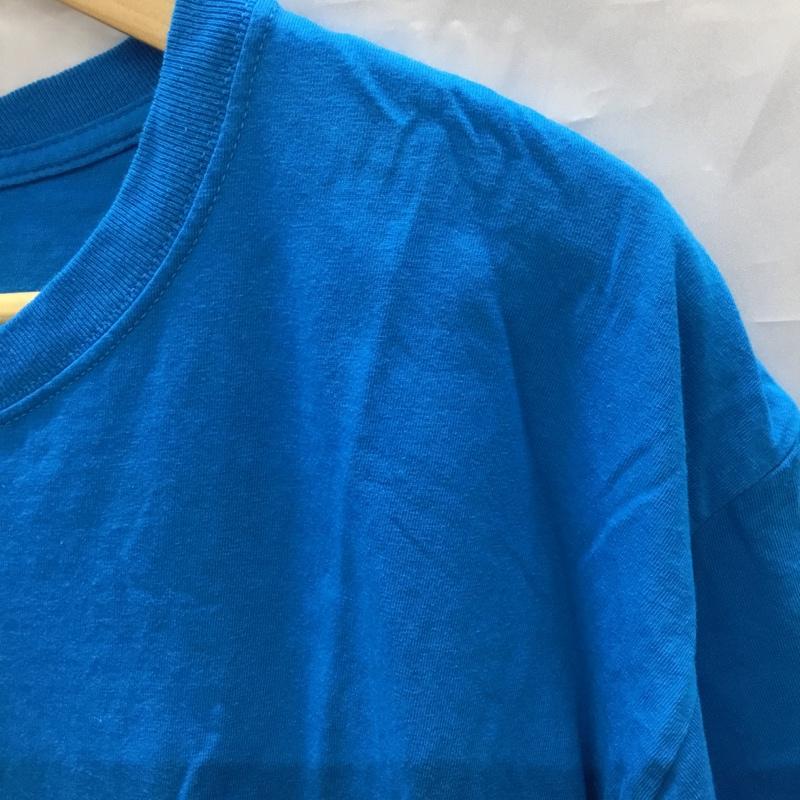 フルーツオブザルーム FRUIT OF THE LOOM Tシャツ 半袖 クルーネック L 無地 青 / ブルー /  メンズ USED 古着 中古 10117769