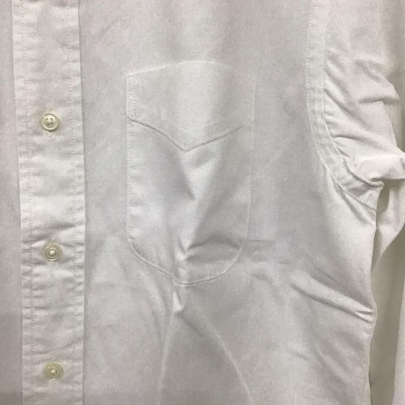 オアスロウ orSlow シャツ、ブラウス 長袖 長袖シャツ 無地シャツ カラーシャツ ボタンダウンシャツ 2 無地 白 / ホワイト /  メンズ USED 古着 中古 10130904