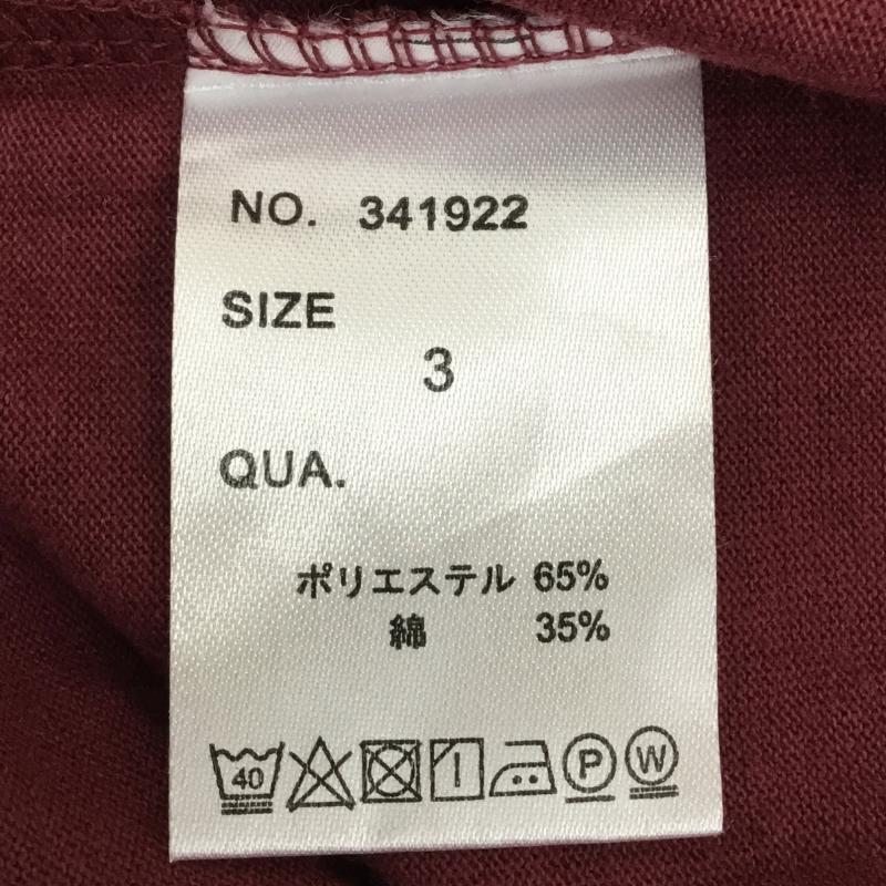 ゴースローキャラバン go slow caravan Tシャツ 半袖 3 ロゴ、文字 黒 / ブラック / X 白 / ホワイト / X えんじ / ワインレッド /  レディース USED 古着 中古 10137591