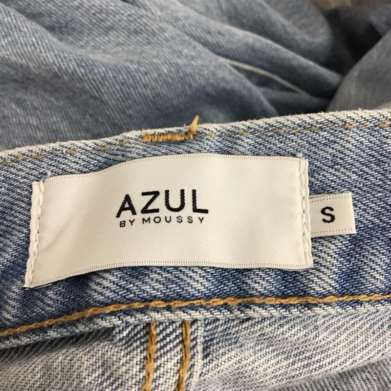 アズールバイマウジー AZUL BY MOUSSY パンツ デニム、ジーンズ 250DSA11-336J HIGH WAIST DENIM STRAIGHT S 無地 水色 / ライトブルー /  レディース USED 古着 中古 10120017