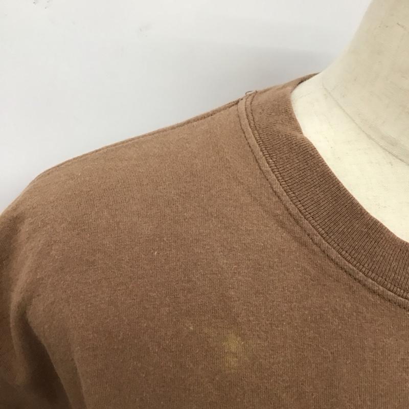 ギルダン GILDAN Tシャツ 半袖 古着 半袖カットソー プリントTシャツ クルーネックカットソー 90s XL プリント 茶 / ブラウン /  メンズ USED 古着 中古 10115947