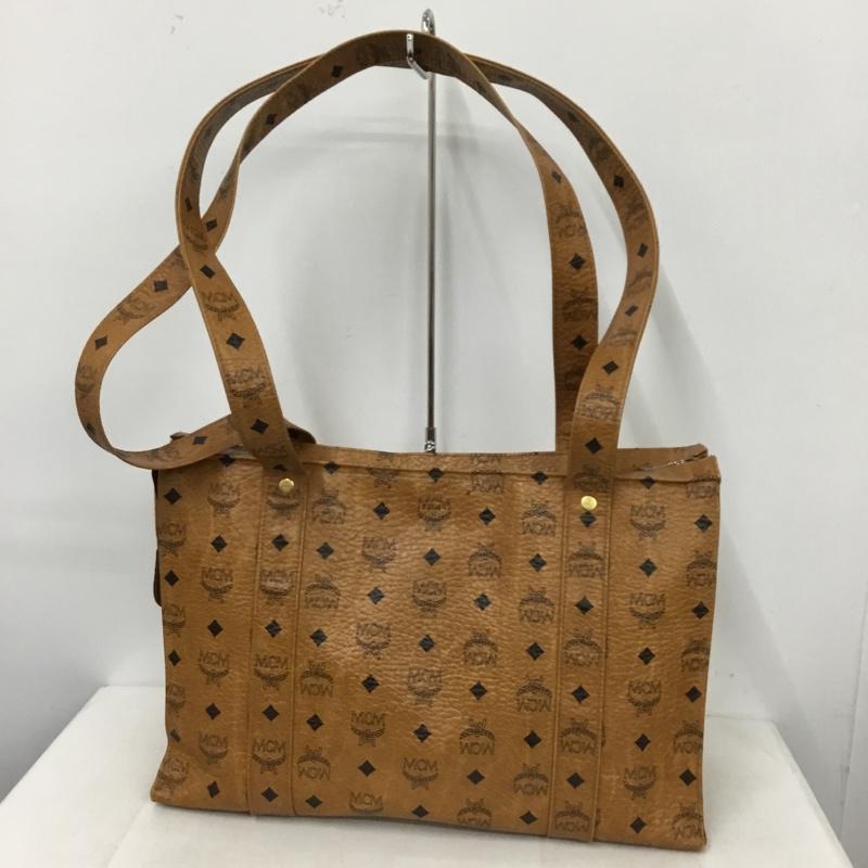 エムシーエム MCM トートバッグ トートバッグ レザー ロゴ ロゴ、文字 茶 / ブラウン /  レディース USED 古着 中古 10144958