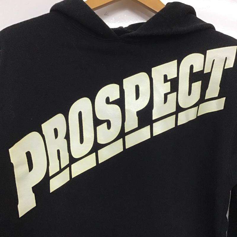 プロスペクト PROSPECT パーカー 長袖 長袖パーカー フード付きパーカー プリントスウェット トレーナー ロゴ、文字 黒 / ブラック /  メンズ USED 古着 中古 10124486