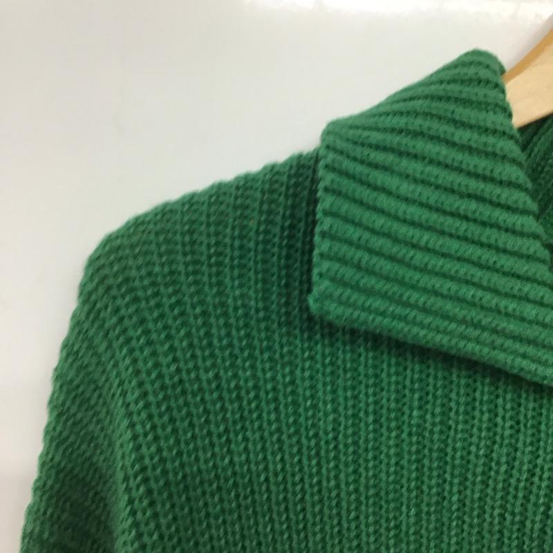 ニコアンド niko and... カーディガン 長袖 NKN25680CF 襟付きニットカーディガン FREE 無地 緑 / グリーン /  レディース USED 古着 中古 10146396