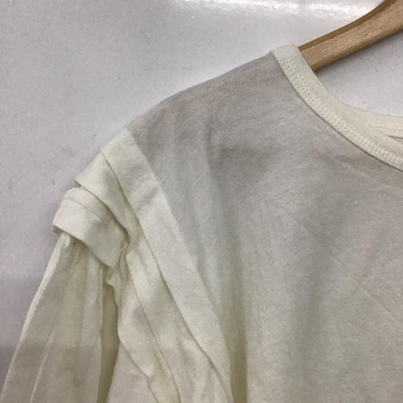 ニコアンド niko and... カットソー 半袖 半袖カットソー 無地Tシャツ ワイドネックカットソー 無地 白 / ホワイト /  レディース USED 古着 中古 10147641