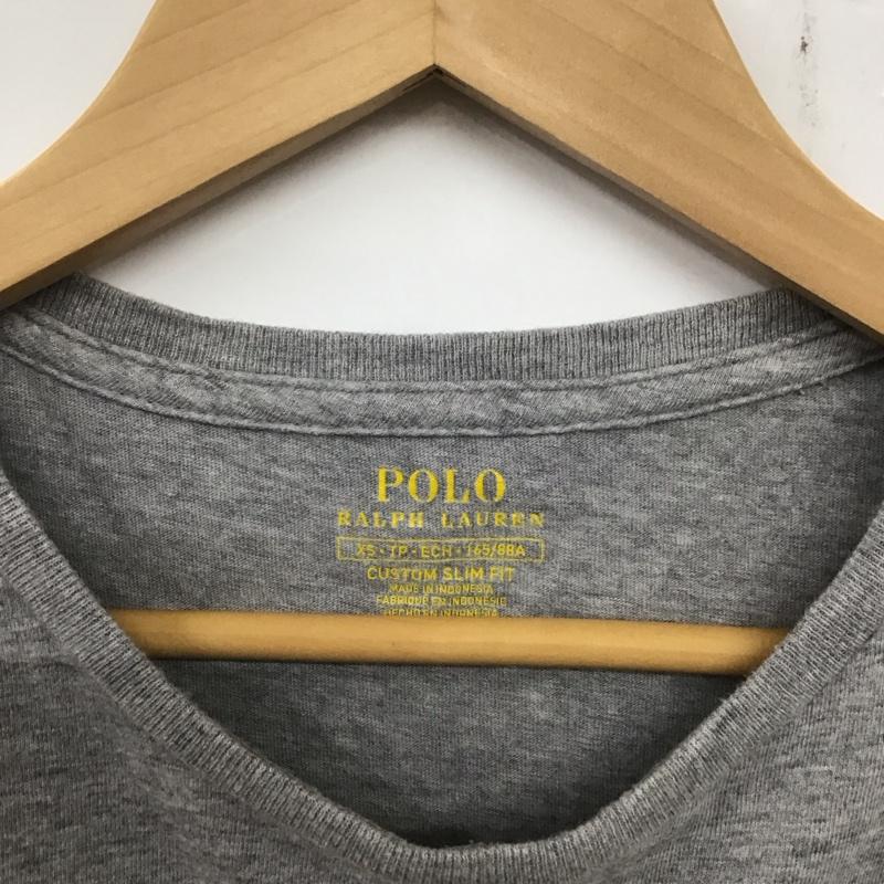 ポロラルフローレン POLO RALPH LAUREN Tシャツ 半袖 半袖カットソー プリントTシャツ クルーネックカットソー XS ロゴ、文字 灰 / グレー /  レディース USED 古着 中古 10134049