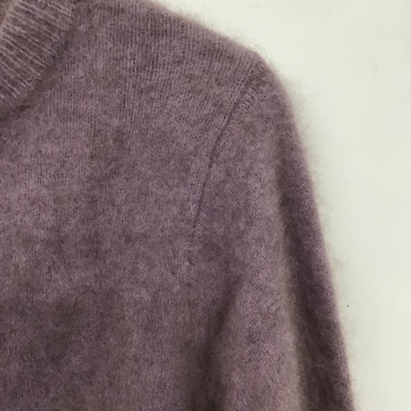 グリーンレーベルリラクシング green label relaxing ニット、セーター 長袖 3613-119-2446 ヘアリーコンパクトプルオーバーニット 無地 紫 / パープル /  レディース USED 古着 中古 10131172