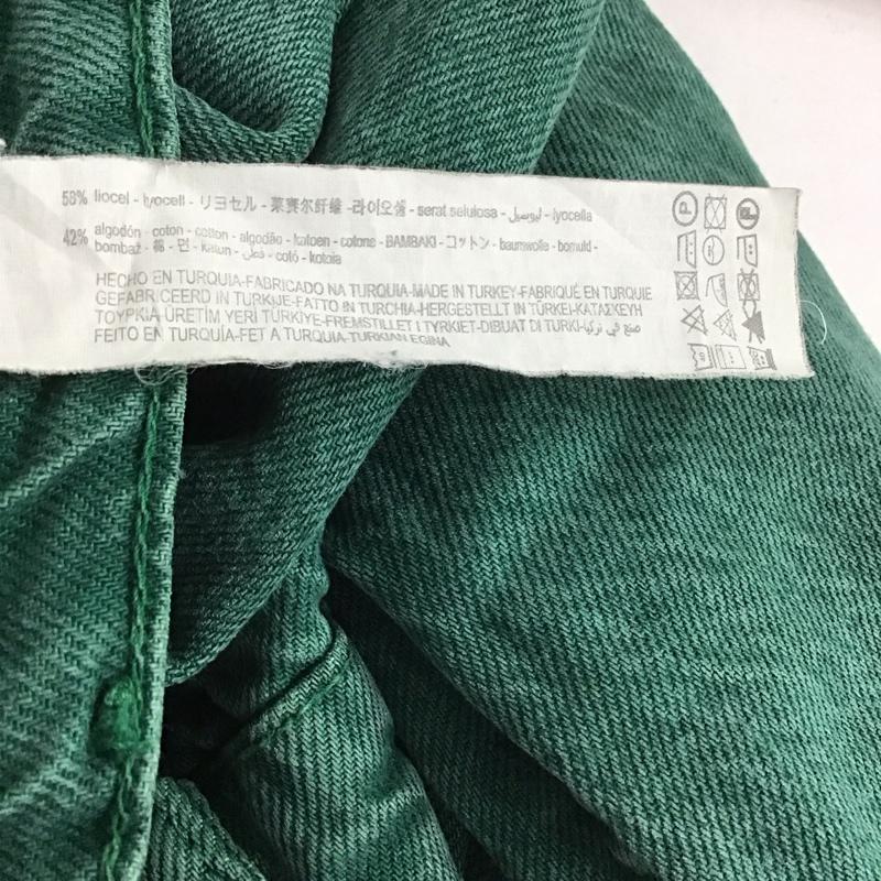 ザラ ZARA パンツ デニム、ジーンズ 6045 124 529 カラーデニム ハイウエスト 無地 緑 / グリーン /  レディース USED 古着 中古 10129188