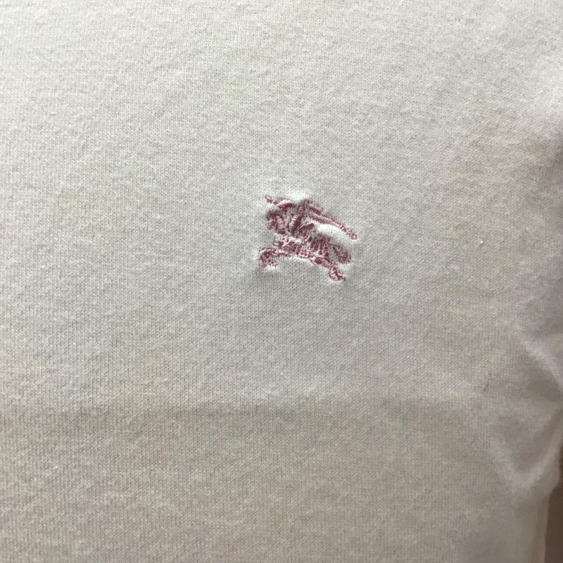 バーバリーロンドン Burberry London カットソー 長袖 長袖カットソー Vネックカットソー ロングスリーブカットソー プリントTシャツ L ロゴ、文字 桃 / ピンク /  メンズ USED 古着 中古 10113166