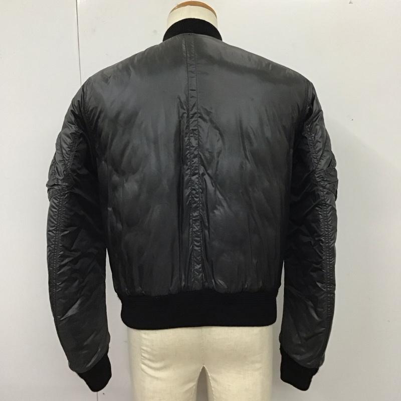 ソロイスト the soloist ジャケット、上着 ジャンパー、ブルゾン 0021aw17 MA-1 フライトボンバージャケット ジップアップジャケット 48 無地 黒 / ブラック /  メンズ USED 古着 中古 10119530