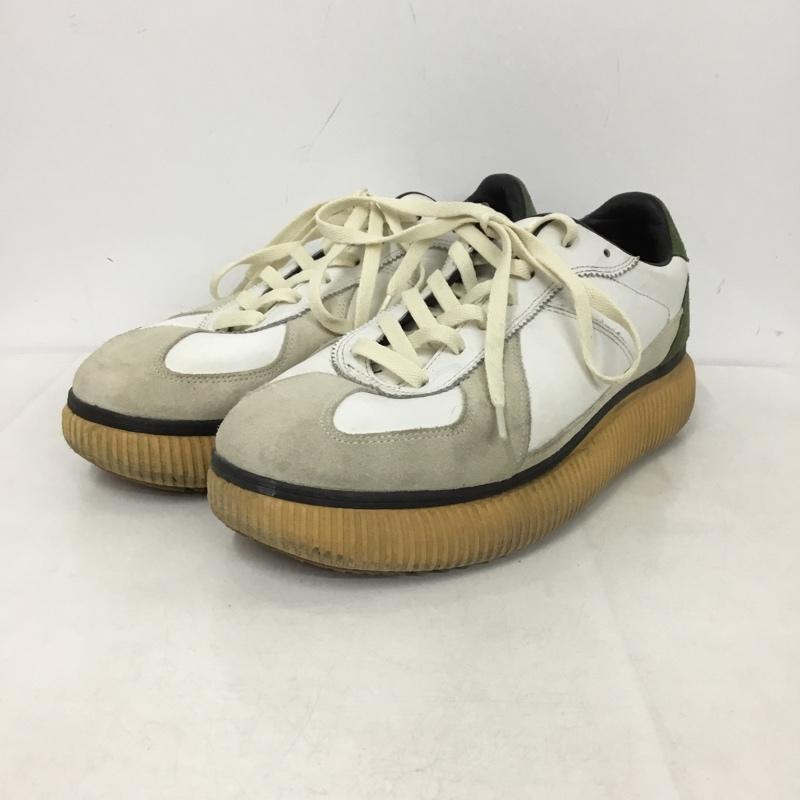 オニツカタイガーアンドレアポンピリオ Onitsuka Tiger × ANDREA POMPILIO スニーカー スニーカー TH709L DELEGACY 27.5cm 27.5cm ロゴ、文字 白 / ホワイト / X カーキ / カーキ /  メンズ USED 古着 中古 10146027