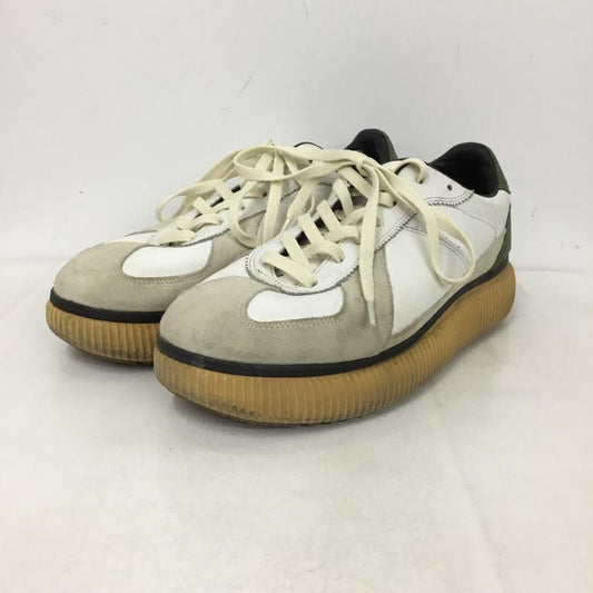 オニツカタイガーアンドレアポンピリオ Onitsuka Tiger × ANDREA POMPILIO スニーカー スニーカー TH709L DELEGACY 27.5cm 27.5cm ロゴ、文字 白 / ホワイト / X カーキ / カーキ /  メンズ USED 古着 中古 10146027