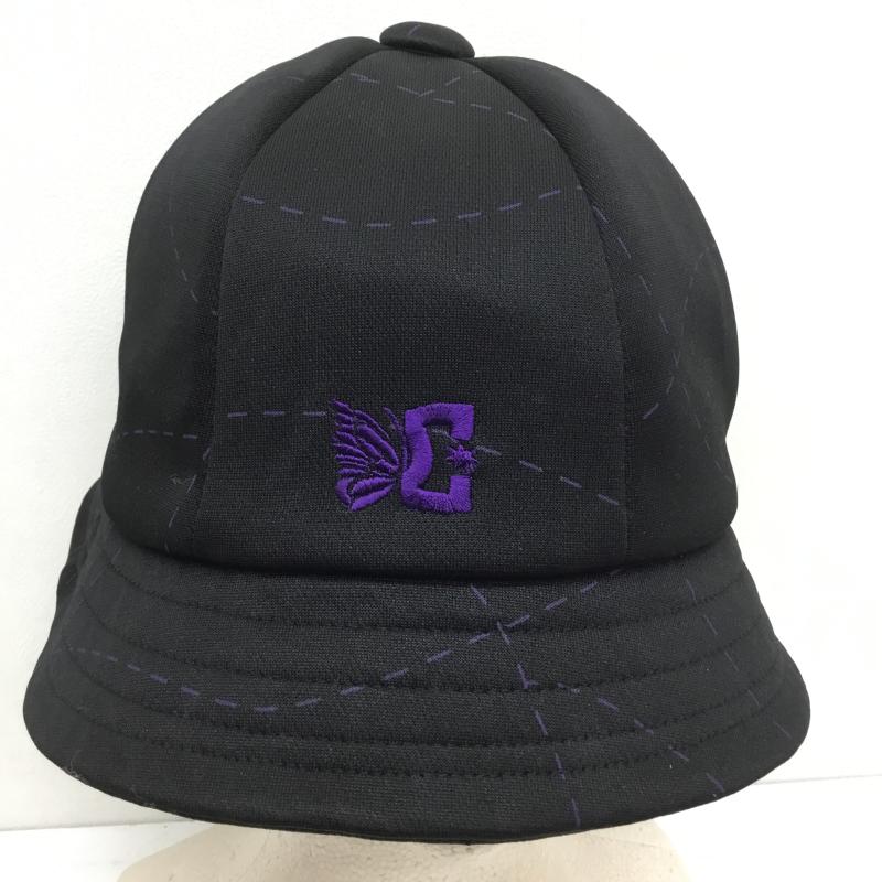 ニードルス Needles 帽子 ハット needles × DC SHOES ニードルズ　MR610 FREE ロゴ、文字 X 刺繍 黒 / ブラック / X 紫 / パープル /  メンズ USED 古着 中古 10120974