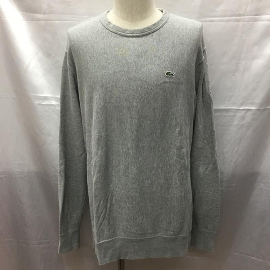 ラコステ LACOSTE トレーナー 長袖 XL 無地 灰 / グレー /  メンズ USED 古着 中古 10109618