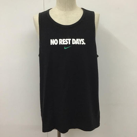 ナイキ NIKE タンクトップ タンクトップ DA1771-010 タンクトップ ノースリーブカットソー スポーツウェア XXL ロゴ、文字 黒 / ブラック /  メンズ USED 古着 中古 10110796