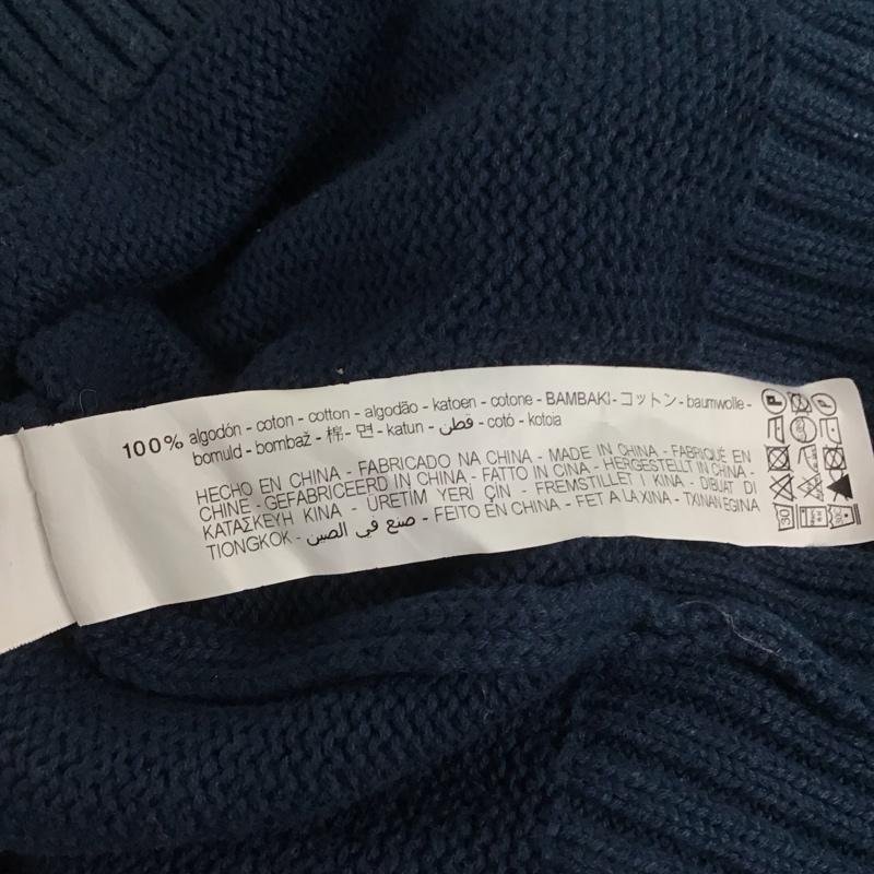 ザラ ZARA カーディガン 長袖 5755 316 400 Disney プルート Vネック L キャラクター 紺 / ネイビー /  メンズ USED 古着 中古 10140233