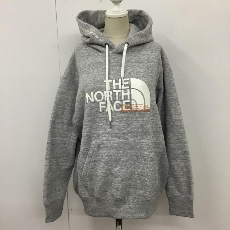 ザノースフェイス THE NORTH FACE パーカー 長袖 NTW62135 フロントハーフドームフーディ L プリント 灰 / グレー /  レディース USED 古着 中古 10109930
