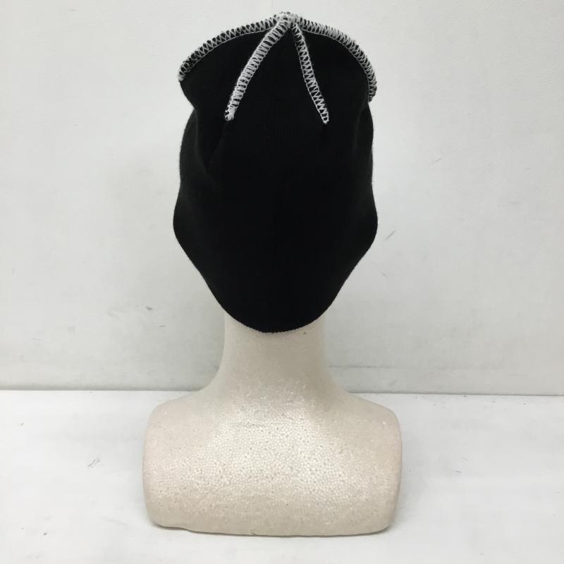 ステューシー STUSSY 帽子 ニット帽 SKULLCAP EXPOSED STITCH FREE ロゴ、文字 黒 / ブラック /  メンズ USED 古着 中古 10136540