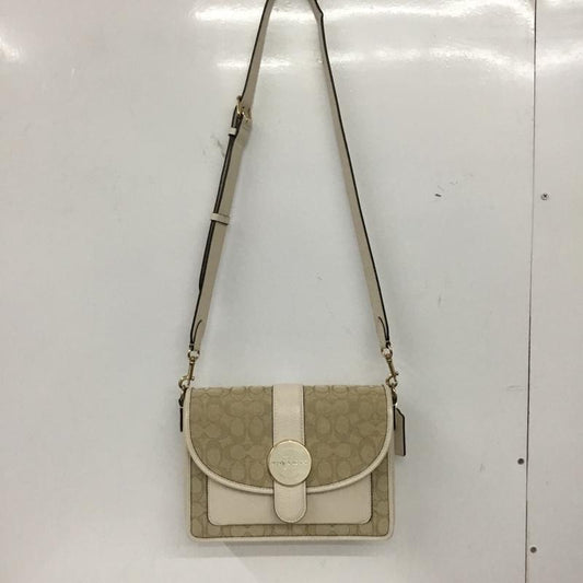 コーチ COACH ショルダーバッグ ショルダーバッグ C8307 ロニー クロスボディ シグネチャー ジャカード ロゴ、文字 ベージュ / ベージュ /  レディース USED 古着 中古 10149477