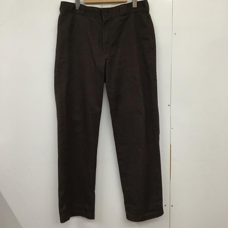 ディッキーズ Dickies パンツ ワークパンツ、ペインターパンツ ワイドパンツ カジュアルパンツ ワークパンツ 34 無地 茶 / ブラウン /  メンズ USED 古着 中古 10149713