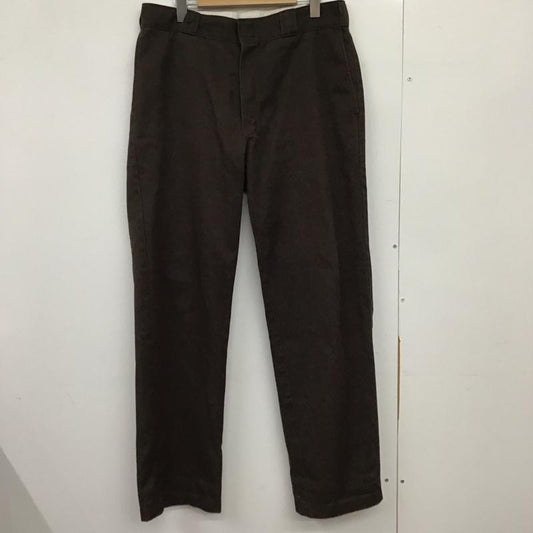 ディッキーズ Dickies パンツ ワークパンツ、ペインターパンツ ワイドパンツ カジュアルパンツ ワークパンツ 34 無地 茶 / ブラウン /  メンズ USED 古着 中古 10149713